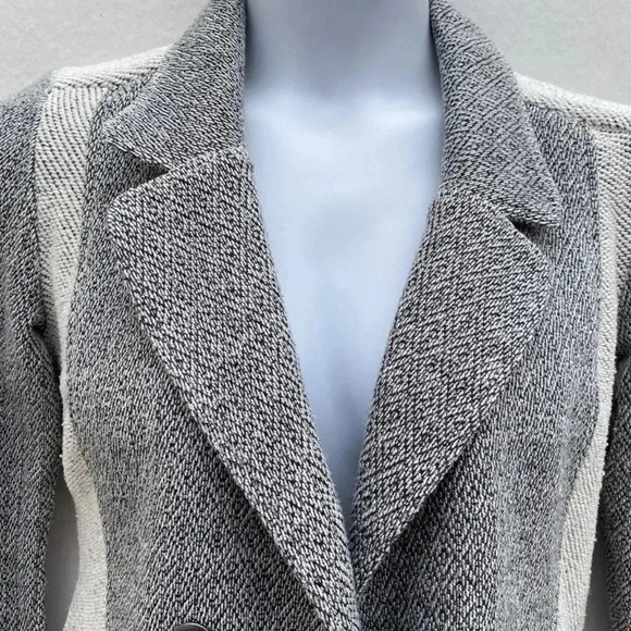 Anthropologie Saturday Sunday Milica Tweed Knit Jacket Gray Blazer Size XS - Picture 8 of 10